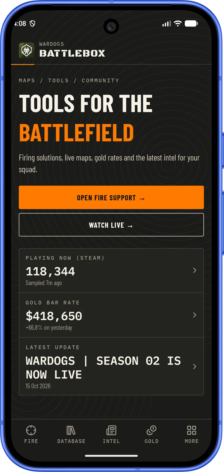 BattleBox home screen